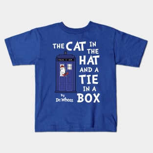 The Cat in the Hat and a Tie in a Box Kids T-Shirt